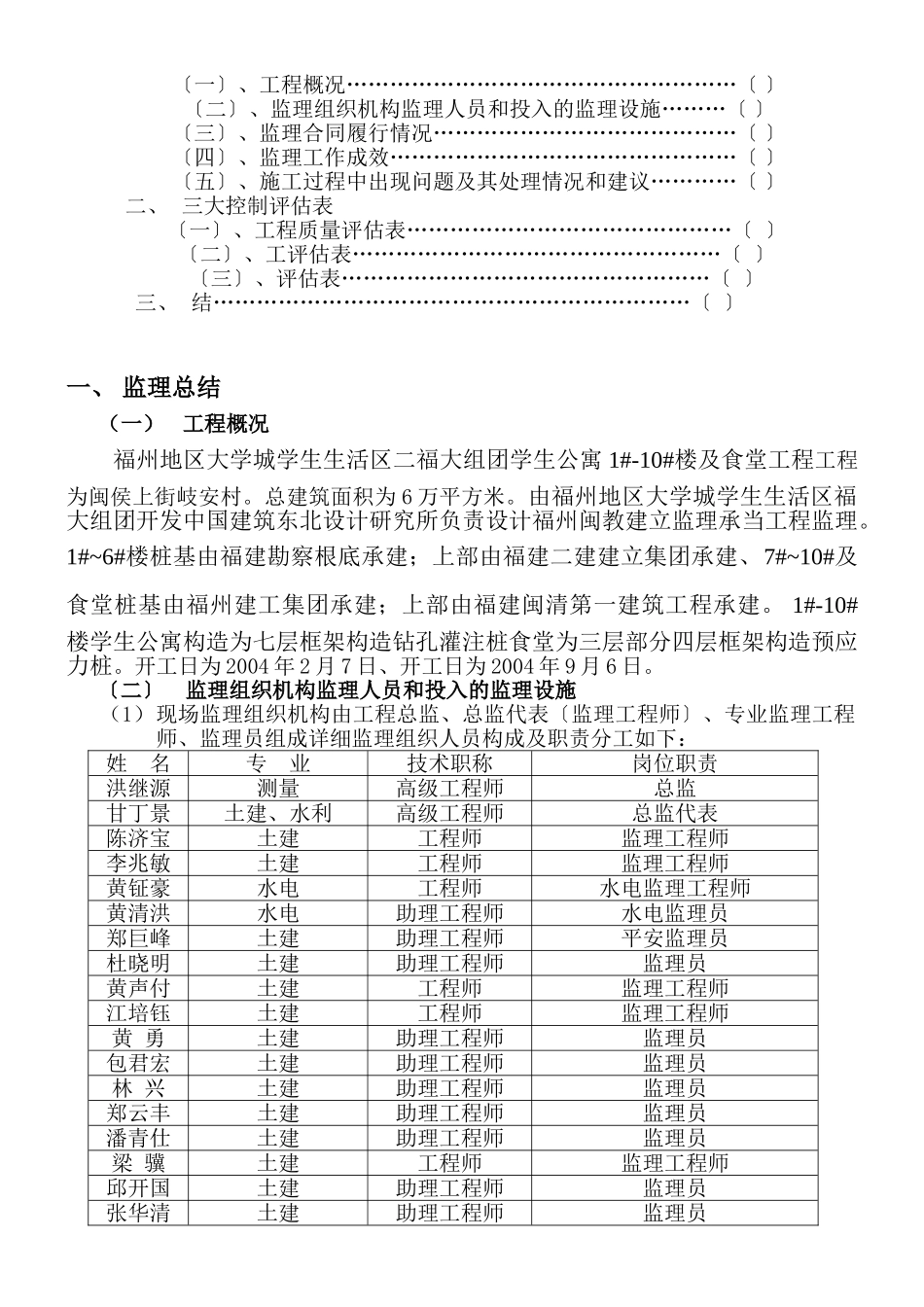 某学生公寓及食堂监理工作总结_第2页