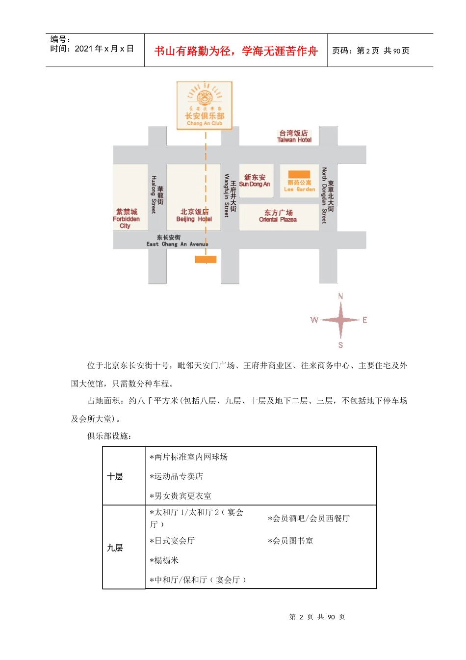 国内知名私人俱乐部调查问卷_第2页