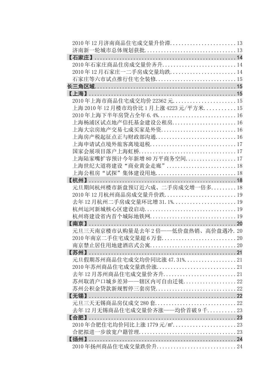 房地产区域市场监测报告（XXXX0115）_第2页