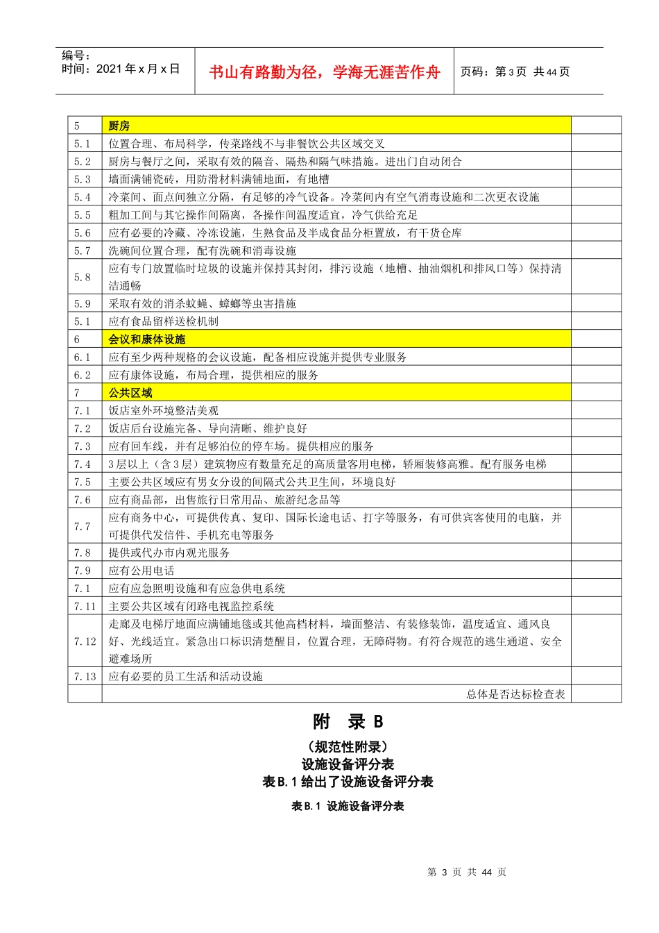 四星级必备项目检查表_第3页