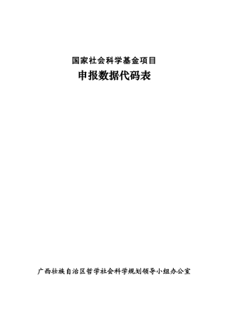 国家社会科学基金项目