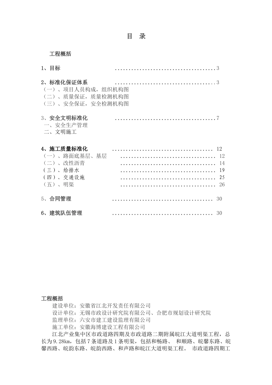 市政道路工程标准化项目实施方案_第2页