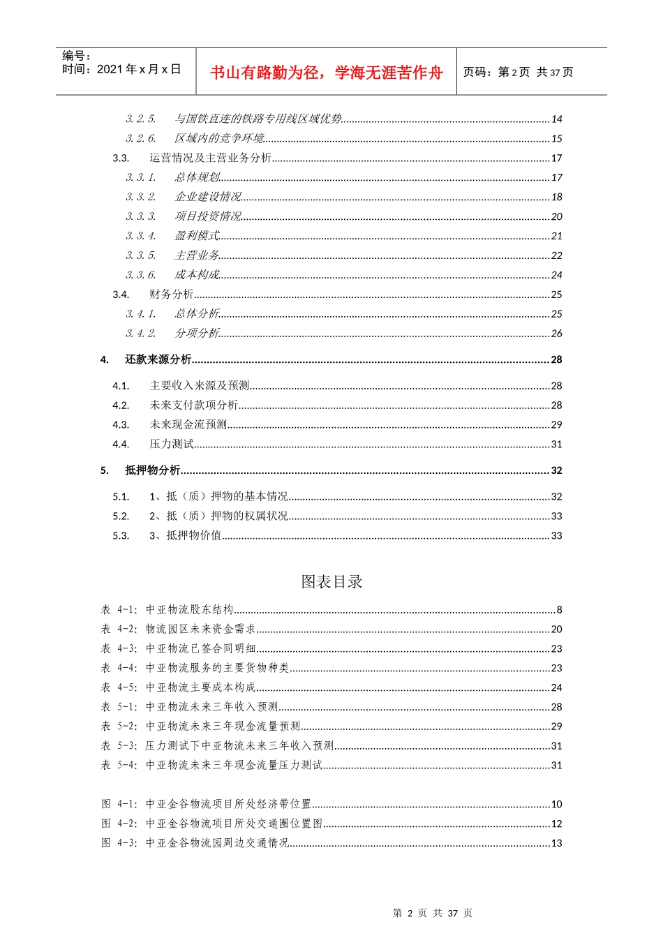 国际物流园融资项目资料_第2页