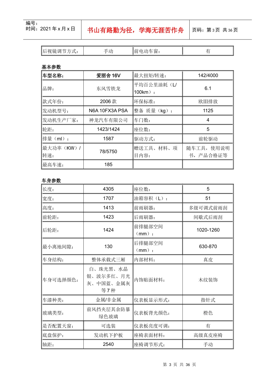 国家税务局系统轿车政府采购协议供货项目协议书之..._第3页