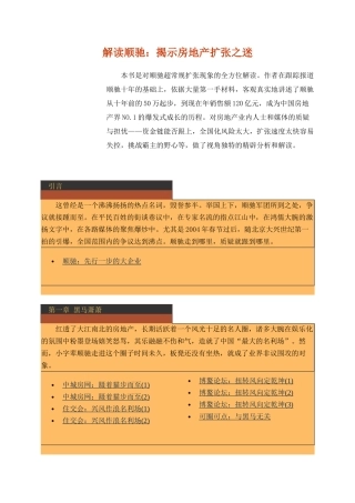 揭示房地产扩张之迷( 143页)