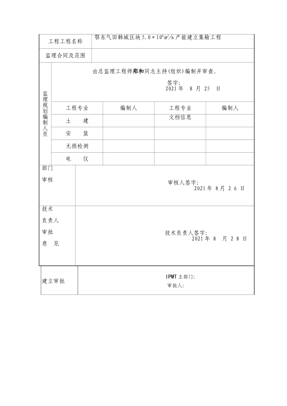 煤层气集输工程监理规划_第2页