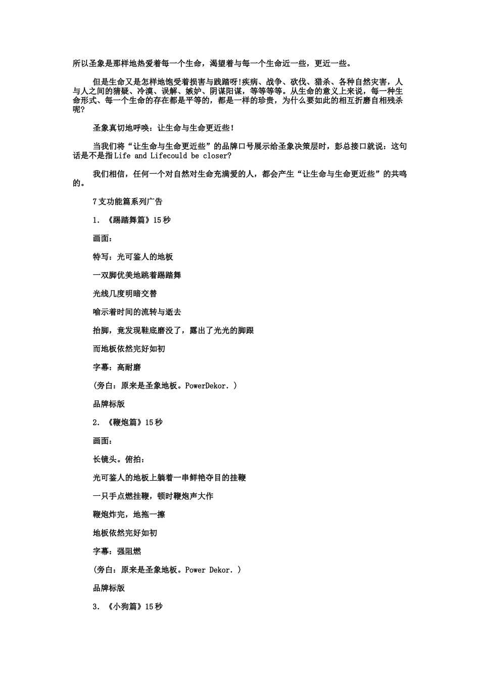 圣象地板整体策划案全盘文档（DOC 26页）_第2页