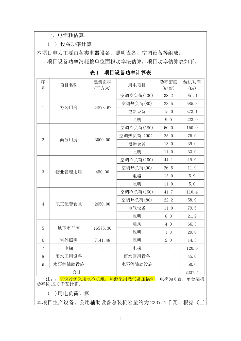 地块商务办公用房项目节能评审报告_第3页