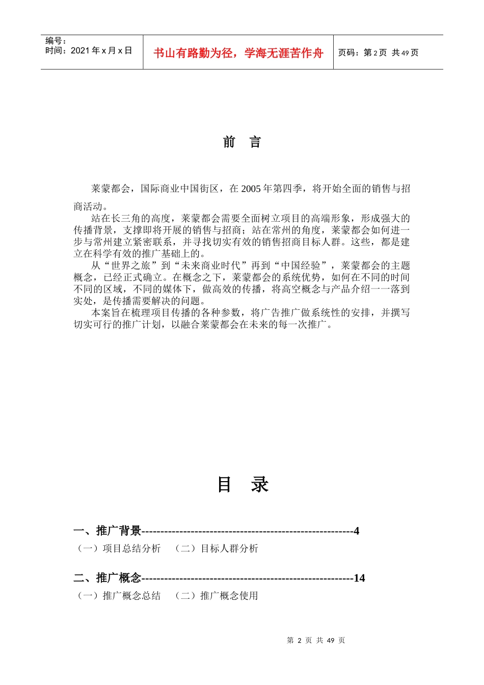 国际商业中国街区商业项目整合推广报告_第2页