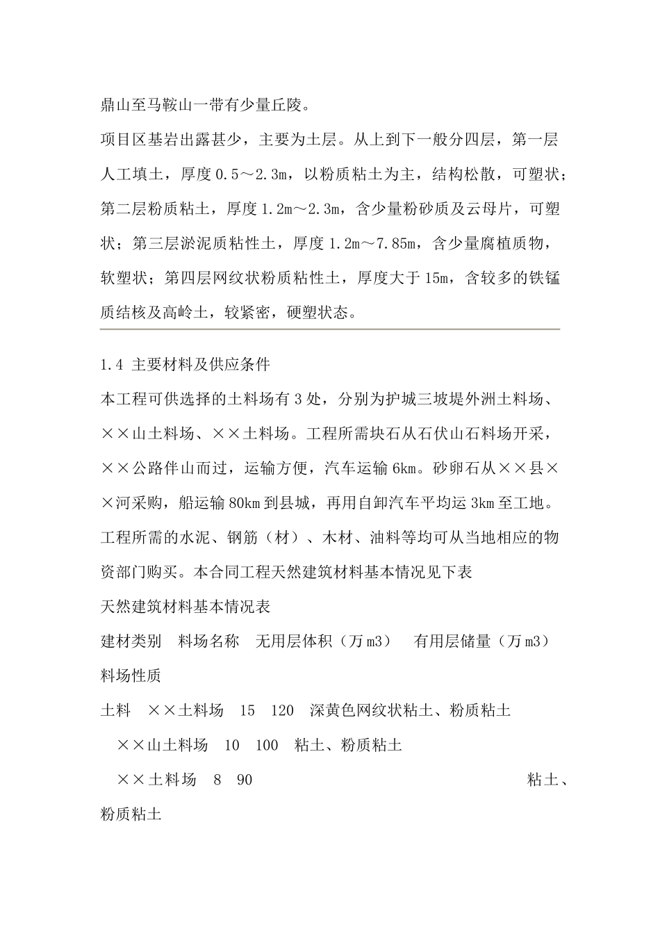 堤防工程施工组织设计-页_第2页