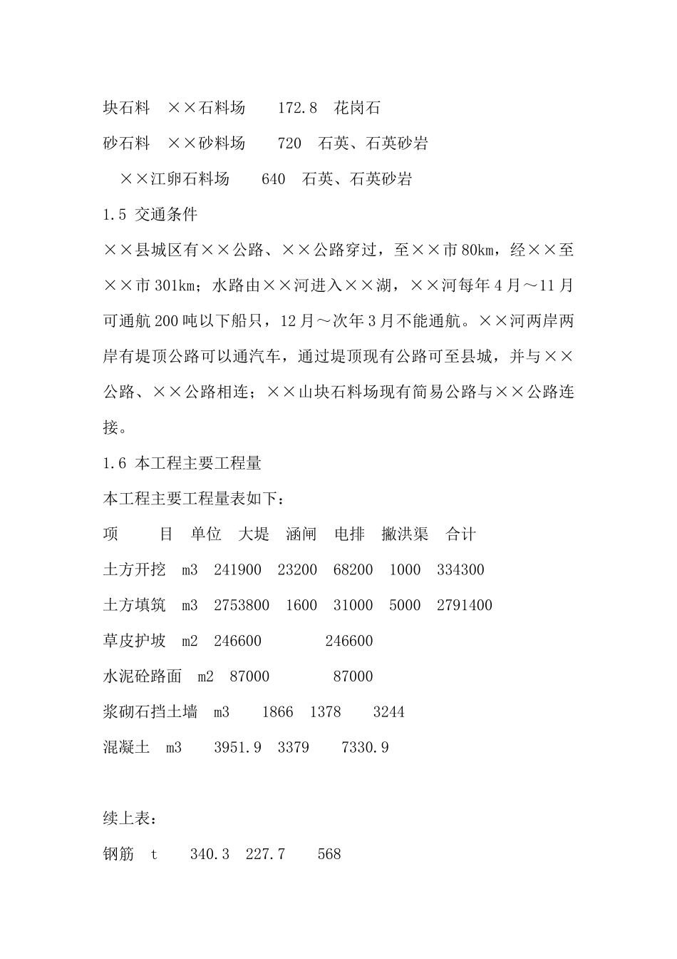 堤防工程施工组织设计-页_第3页