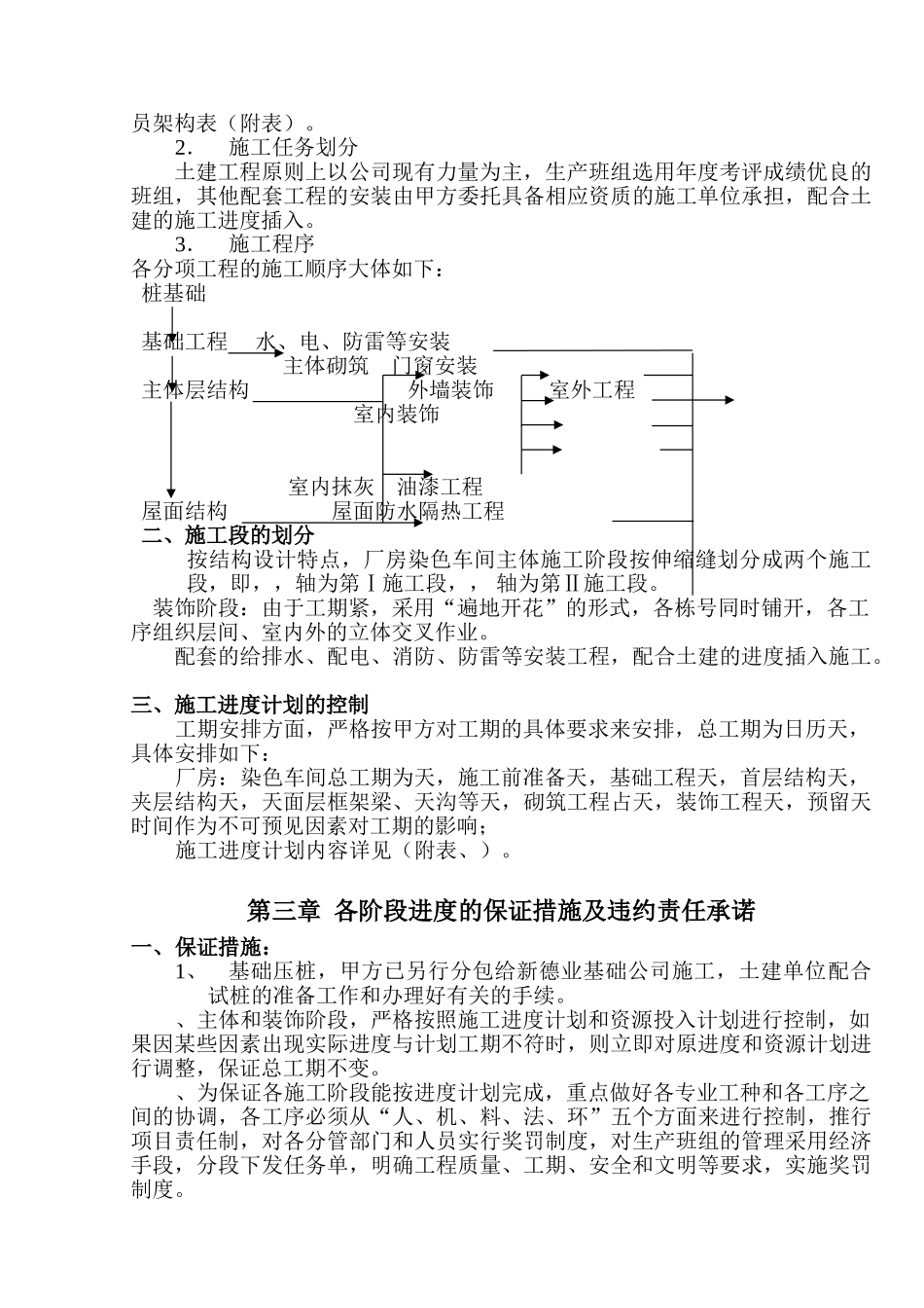 新阳织染实业有限公司（厂房、办公楼）土建工程施工组织设计-8wr(49页)_第3页