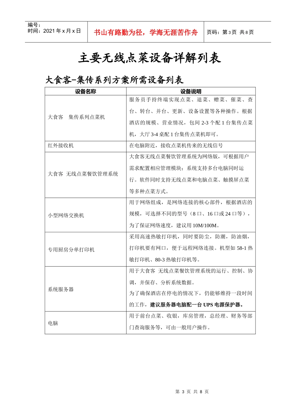 大食客 无线点菜通用产品列表_第3页