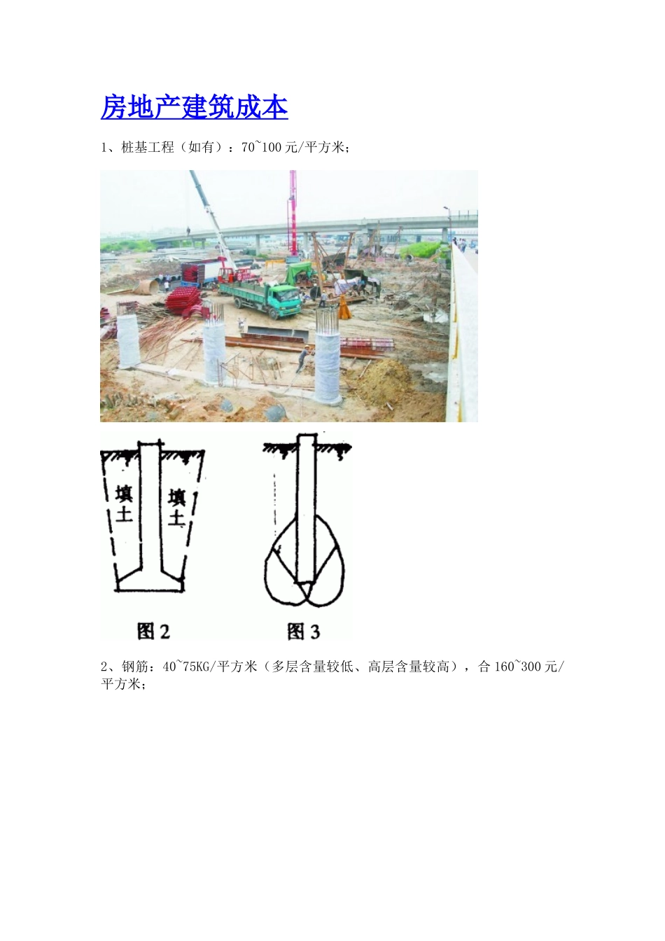 房地产分摊到每平米的建筑成本_第1页