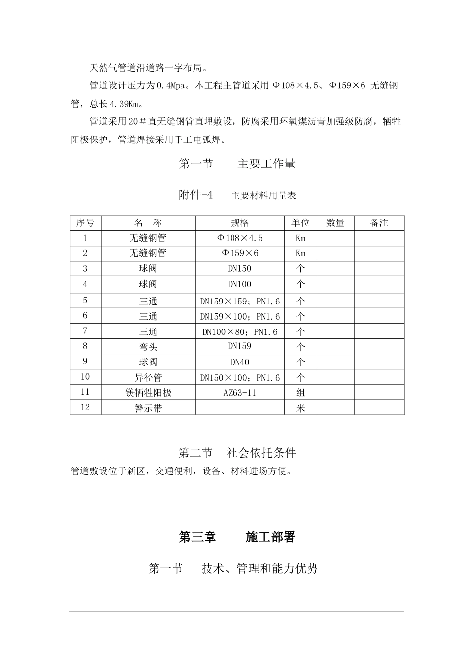 城区天然气管道施工组织设计概述_第3页