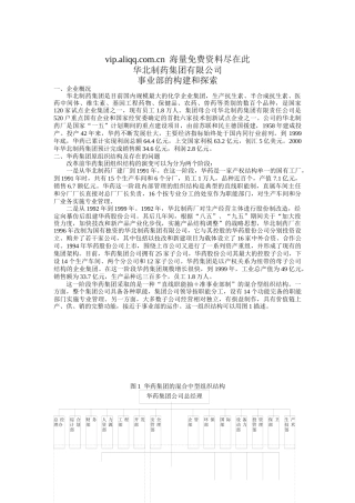 复件 华北制药集团有限公司事业部的构建和探索