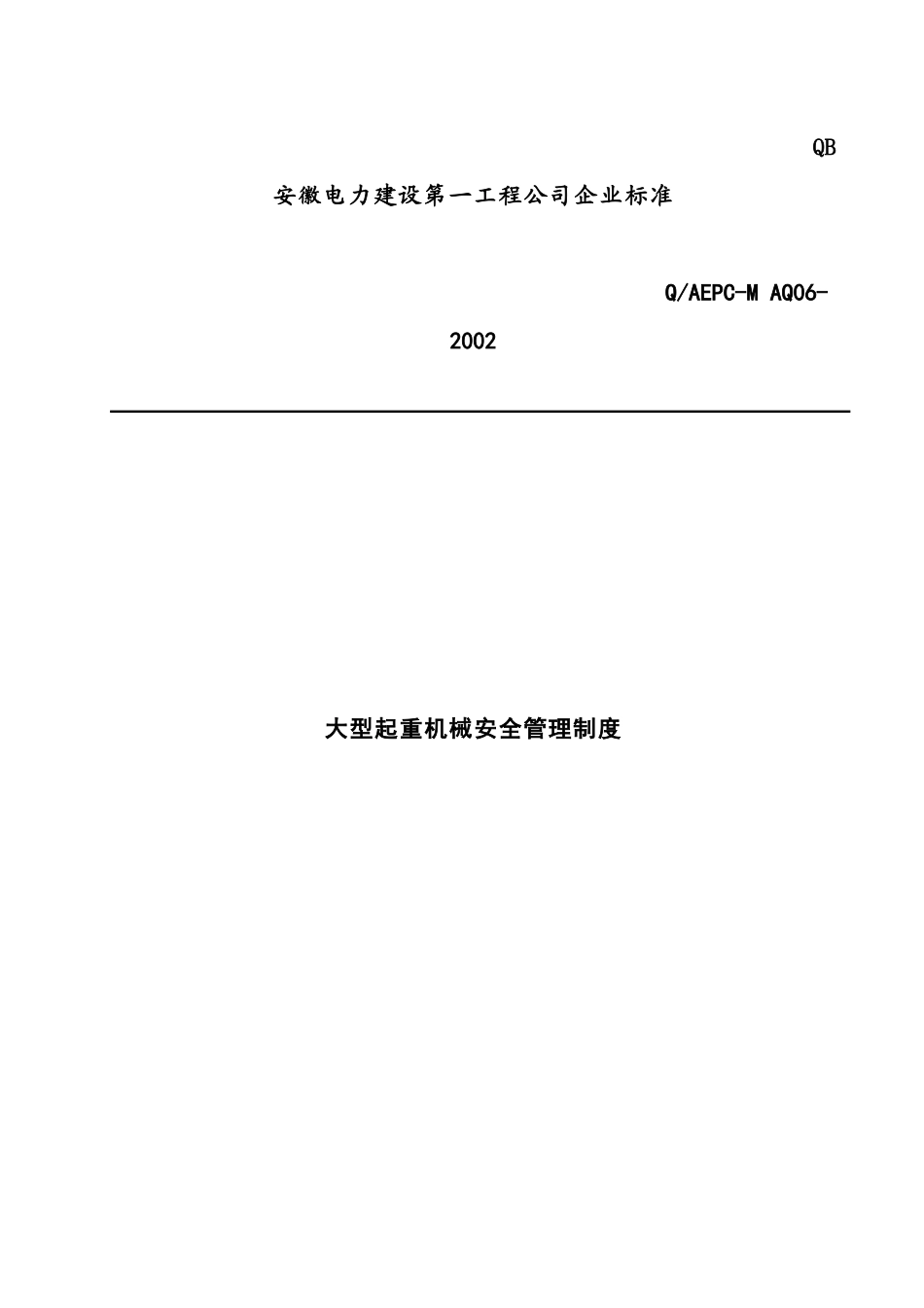 大型起重机械安全管理制度(28)(1)_第1页