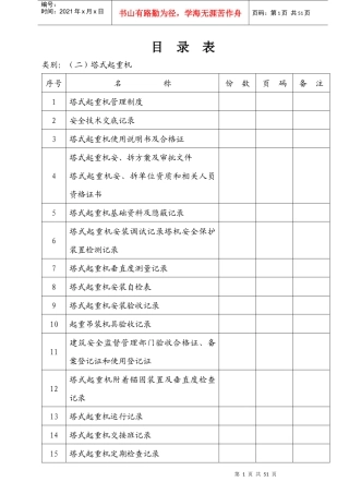 塔式起重机管理制度范本