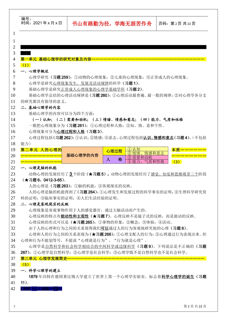 基础心理学知识复习重点_第2页