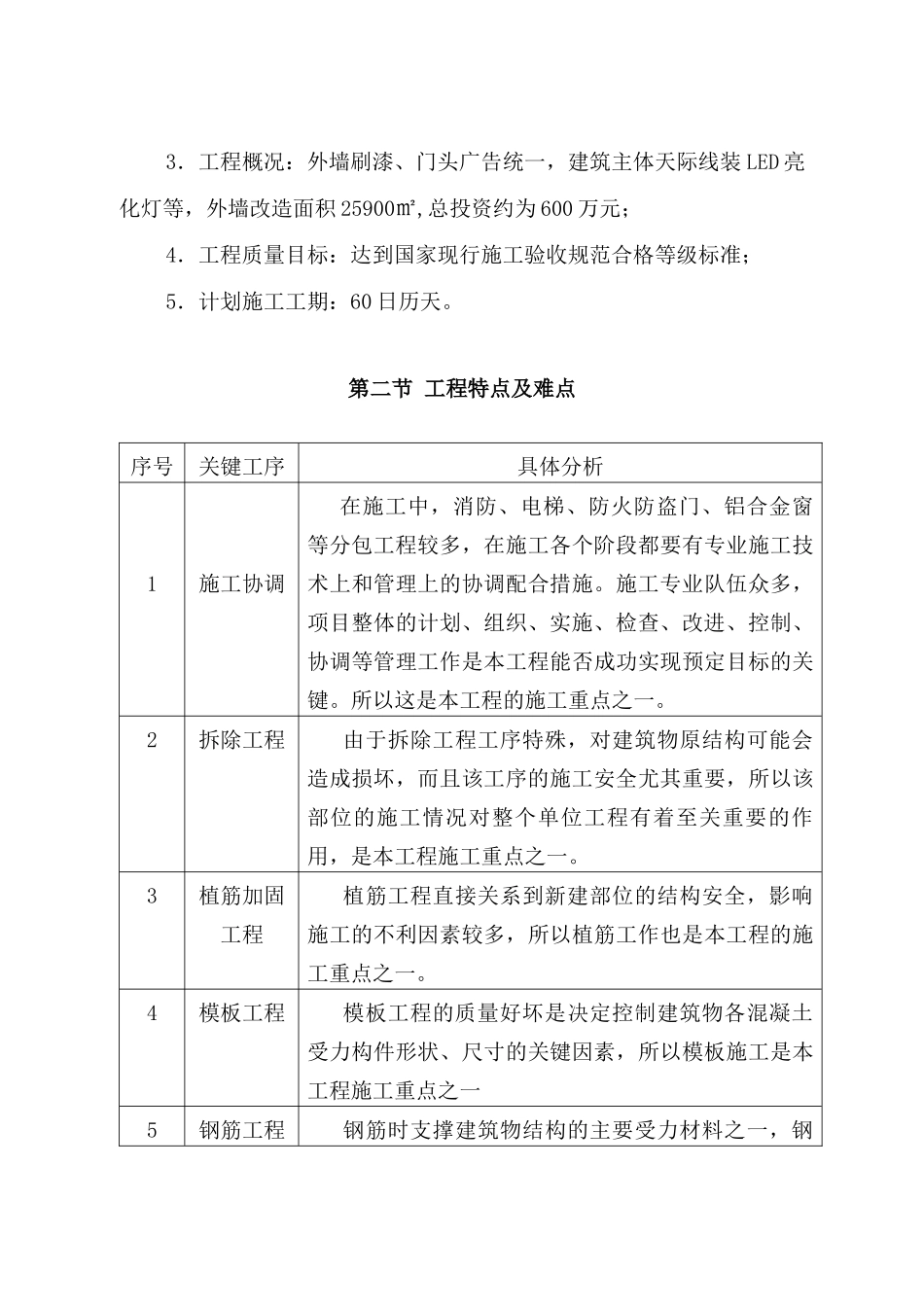 大道立面改造及亮化项目施工组织设计(DOC 107页)_第3页
