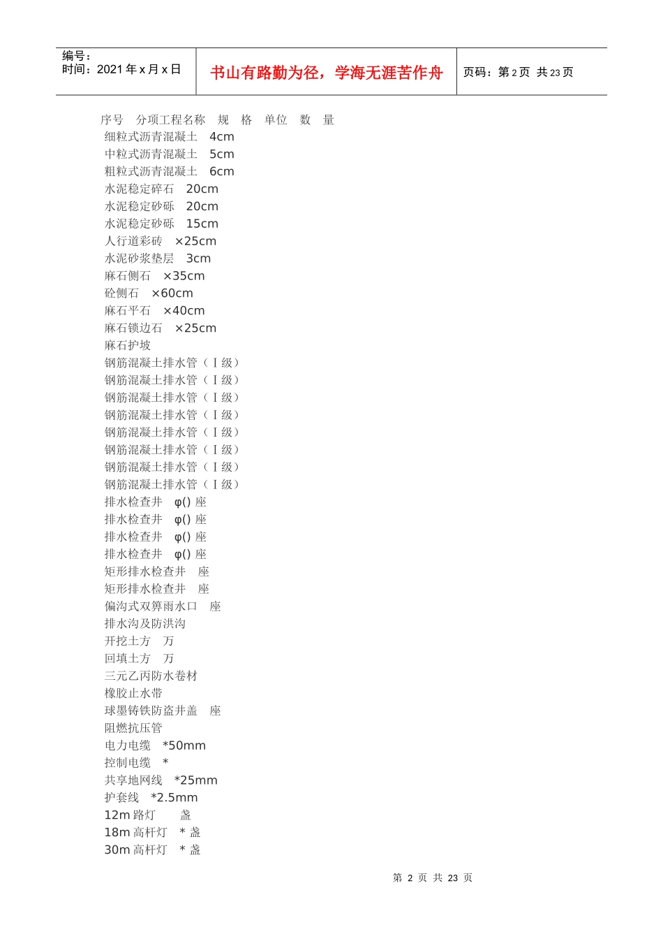 城市主干道路施工组织设计方案_第2页