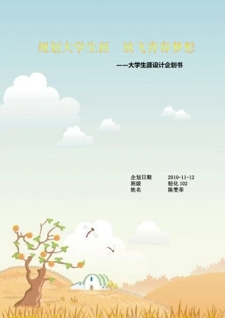 大学生涯设计企划案