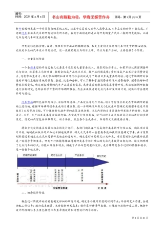 大众汽车整车开发流程(DOC30页)
