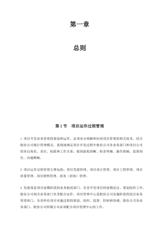 房地产公司项目管理制度(247页)