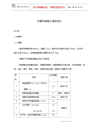 外脚手架施工组织设计(doc9)(1)
