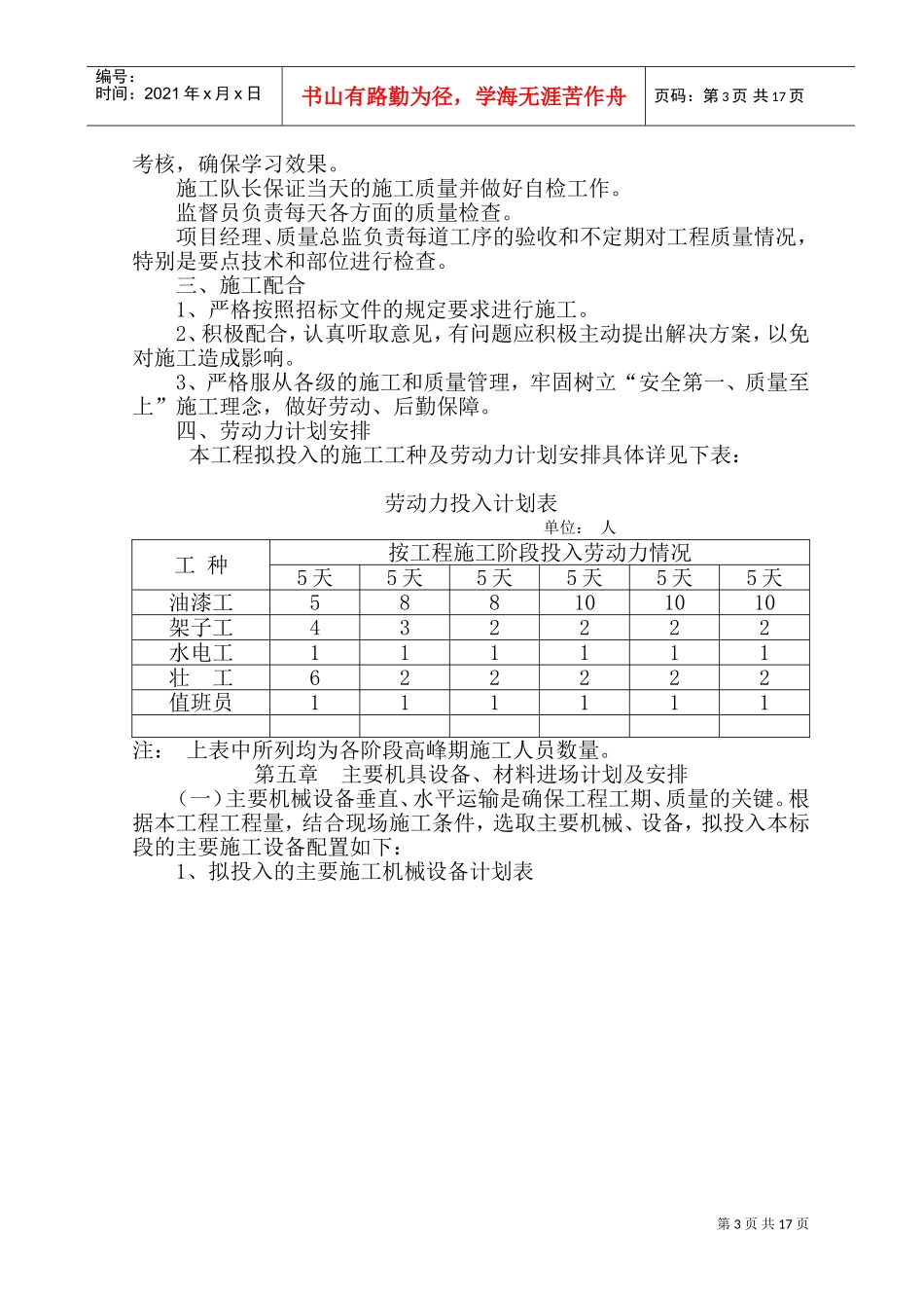 外墙涂料施工组织设计方案(DOC31页)_第3页