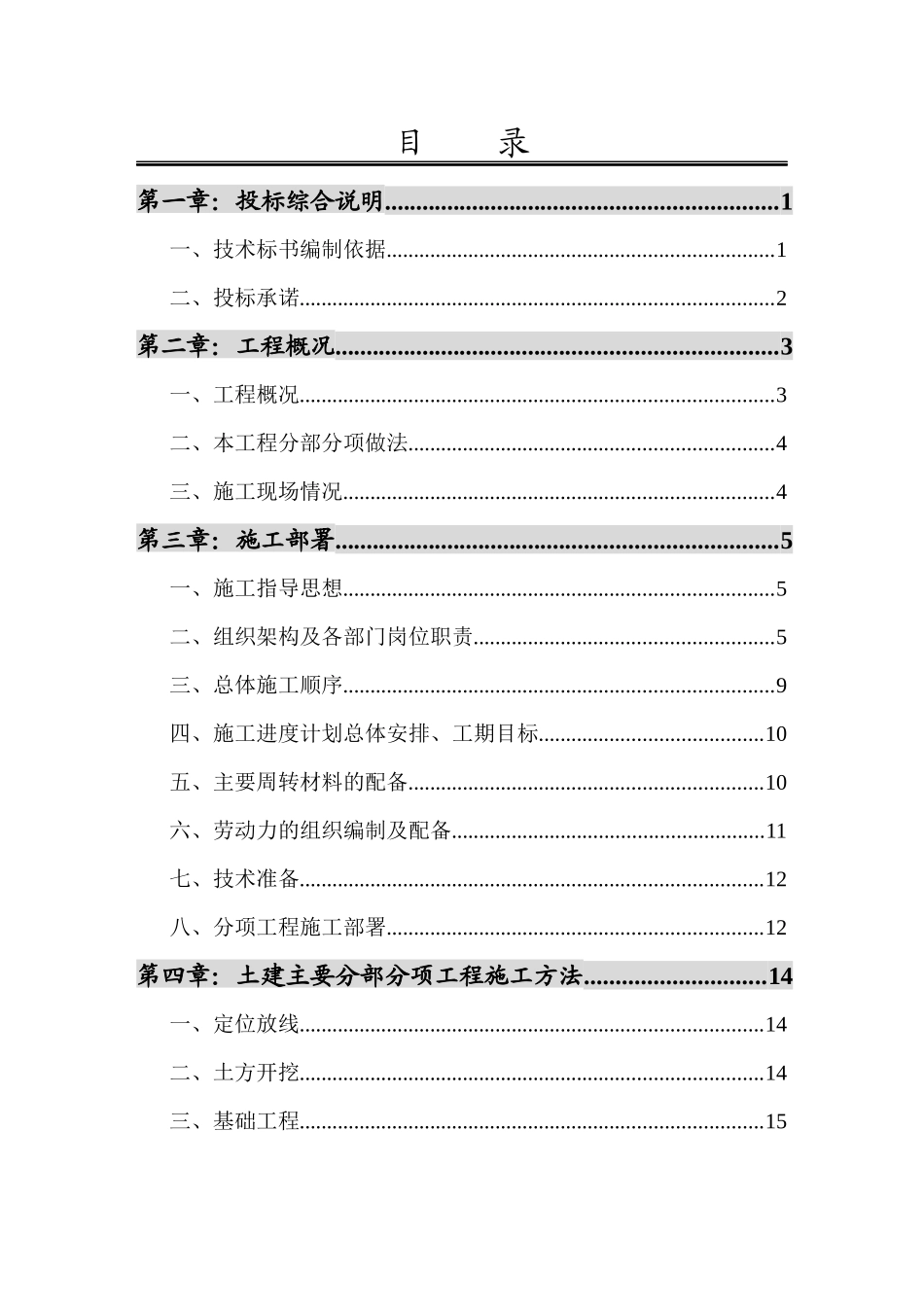 大型住宅小区技术标范本_第1页