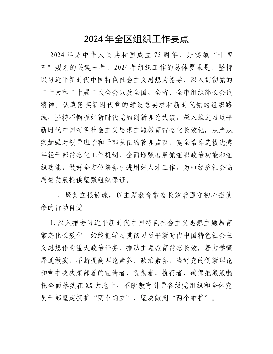 2024年全区组织工作要点_第1页