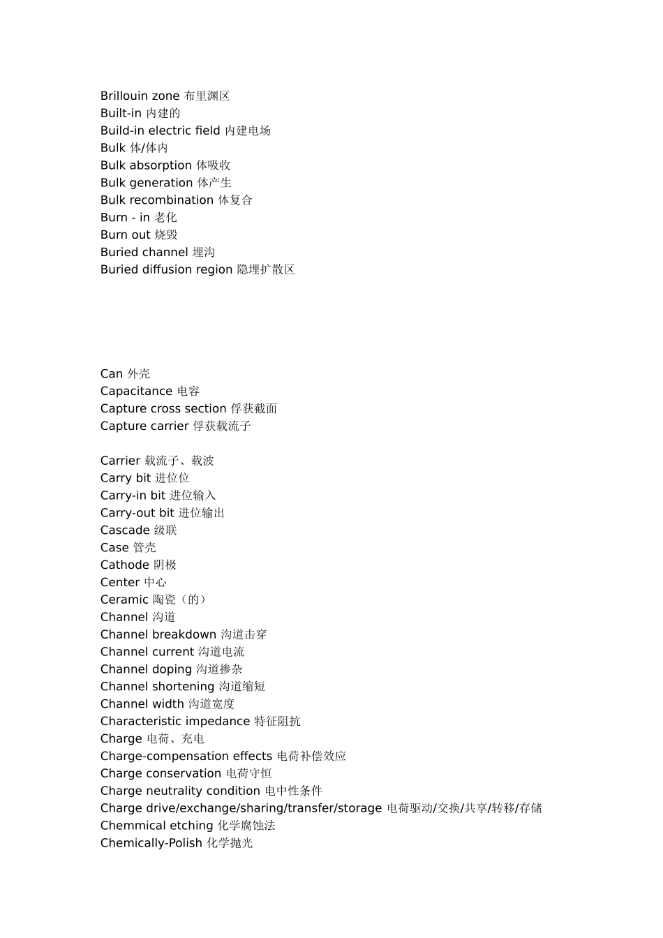 微电子专业词汇5780330168_第3页