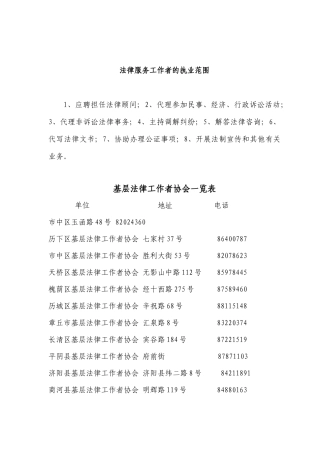 基层法律服务所管理办法(doc30)