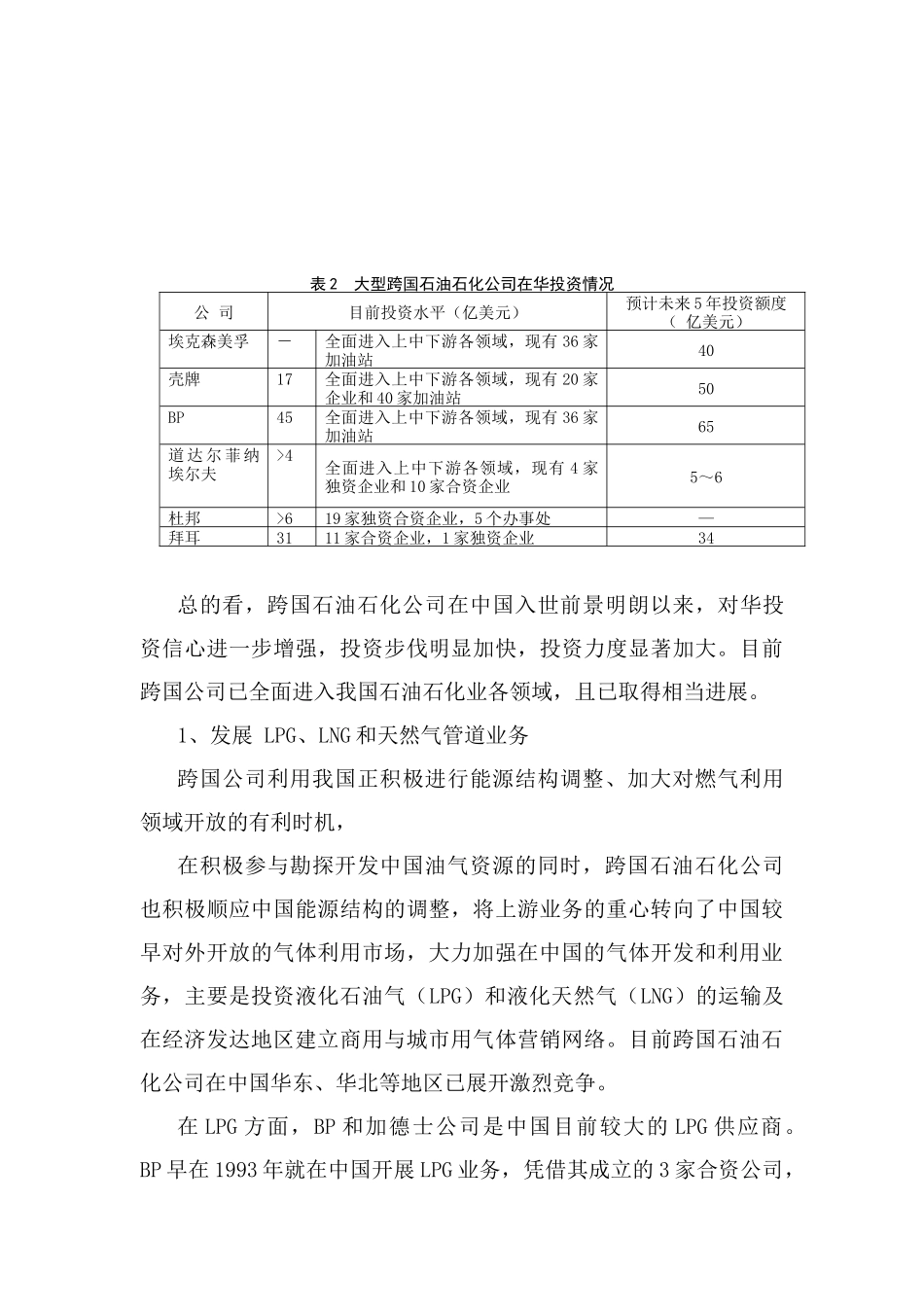 外资石油公司在中国市场发展现状与策略分析(DOC 49)_第3页