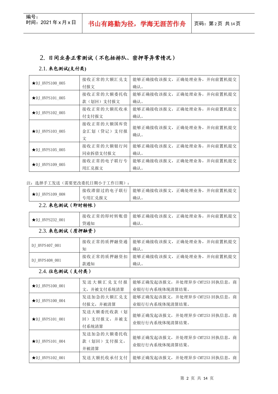 大额支付系统直连商业银行对接测试流程_第2页