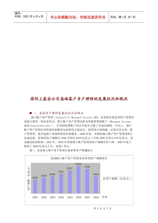 基金公司高端客户专户理财的发展状况与现状
