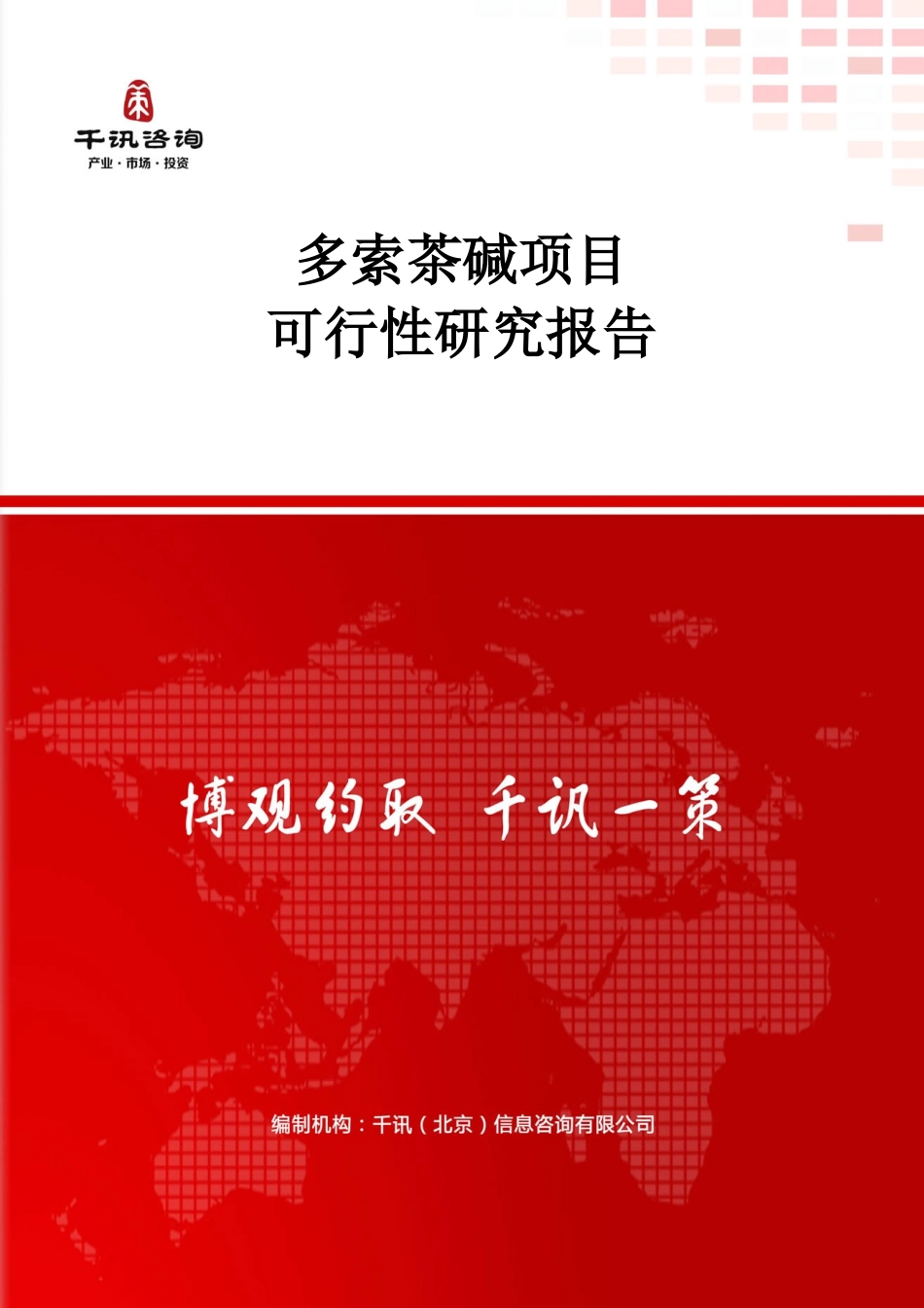 多索茶碱项目可行性研究报告(DOC18页)_第1页