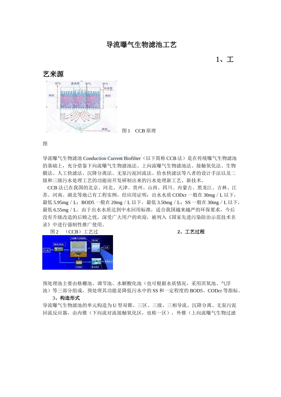 导流曝气生物滤池工艺_第1页