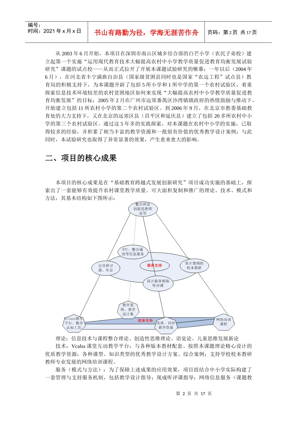 基础教育跨越式发展创新实验研究项目成果简介-教育技术通讯_第2页