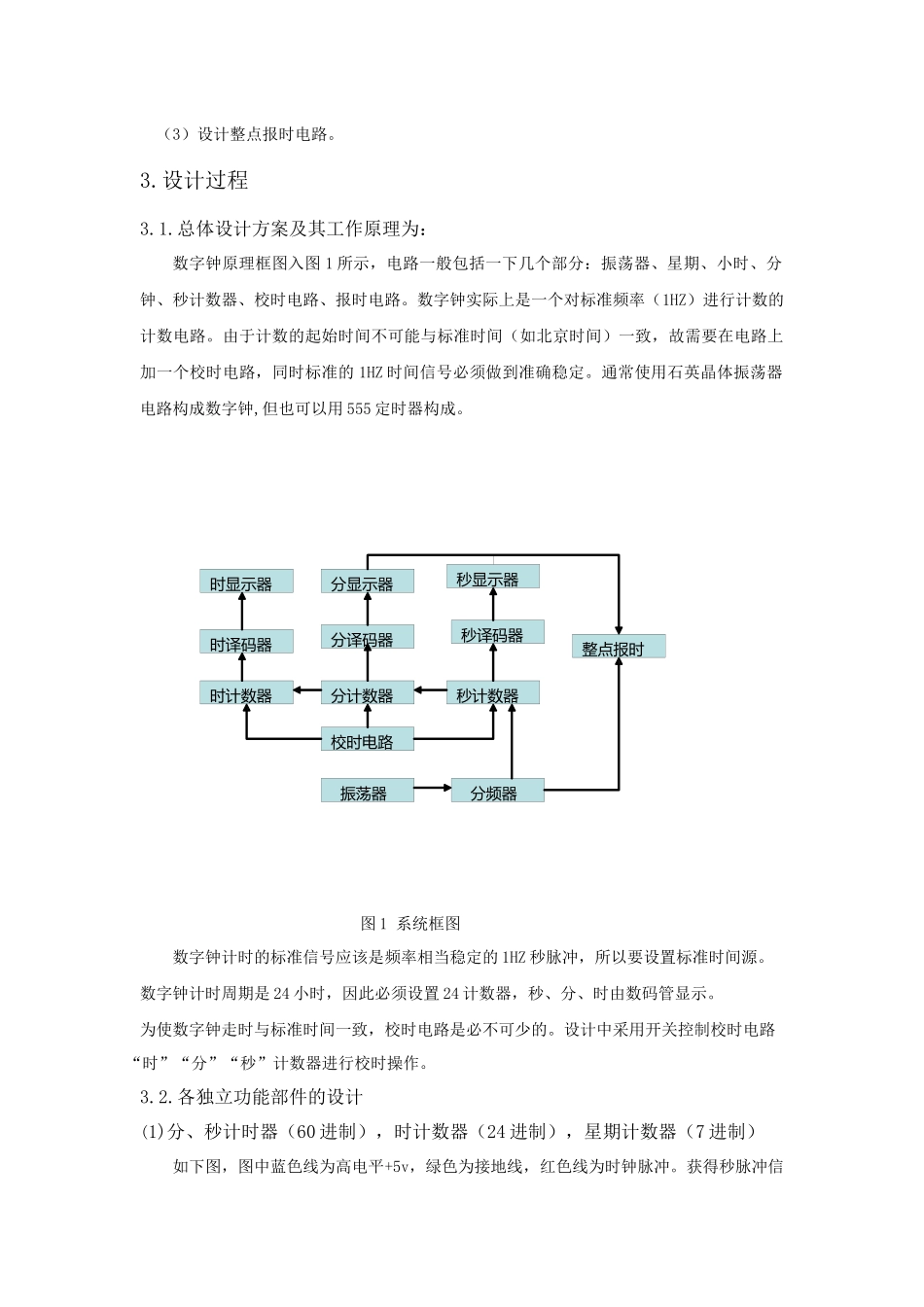 多功能数字电子钟设计_第3页