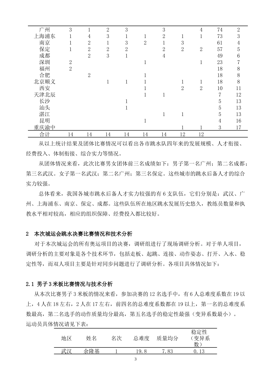 城运会跳水项目决赛调研报告_第3页
