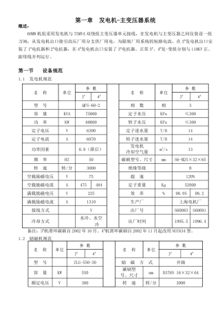 新2×60MW机组电气运行规程(修改)