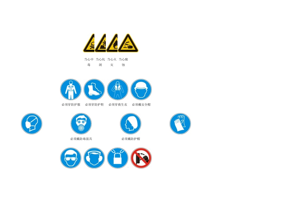建筑施工安全标志大全。_第2页