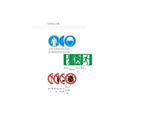 建筑施工安全标志大全。