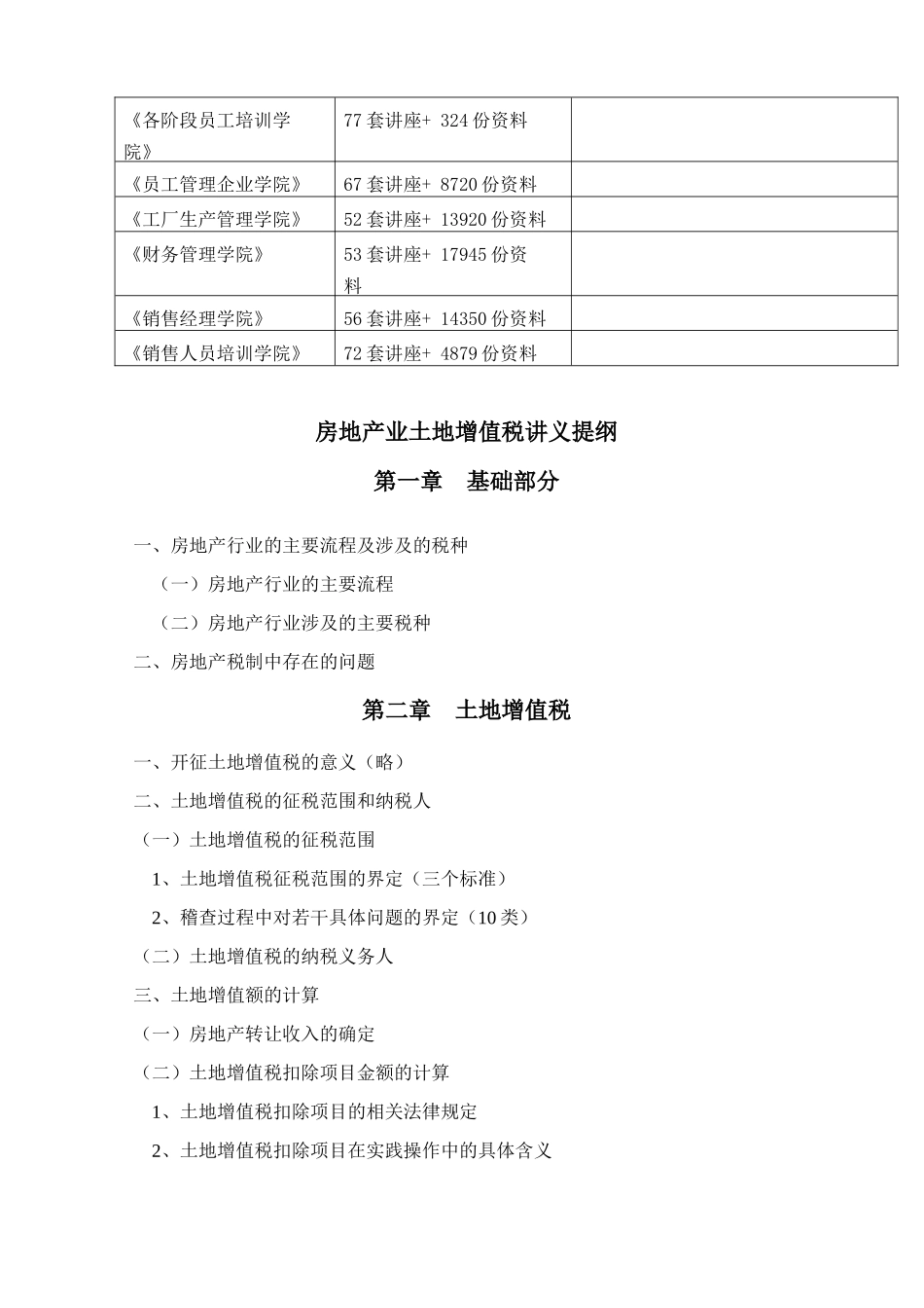 房地产业土地增值税讲义大纲_第2页