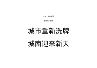 城南新天推广策略