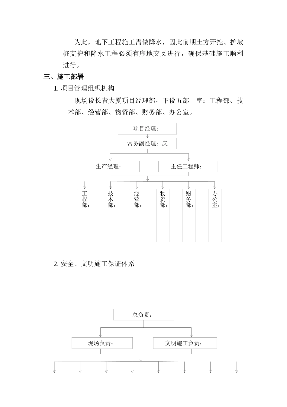 大厦工程地下结构施工组织设计_第3页