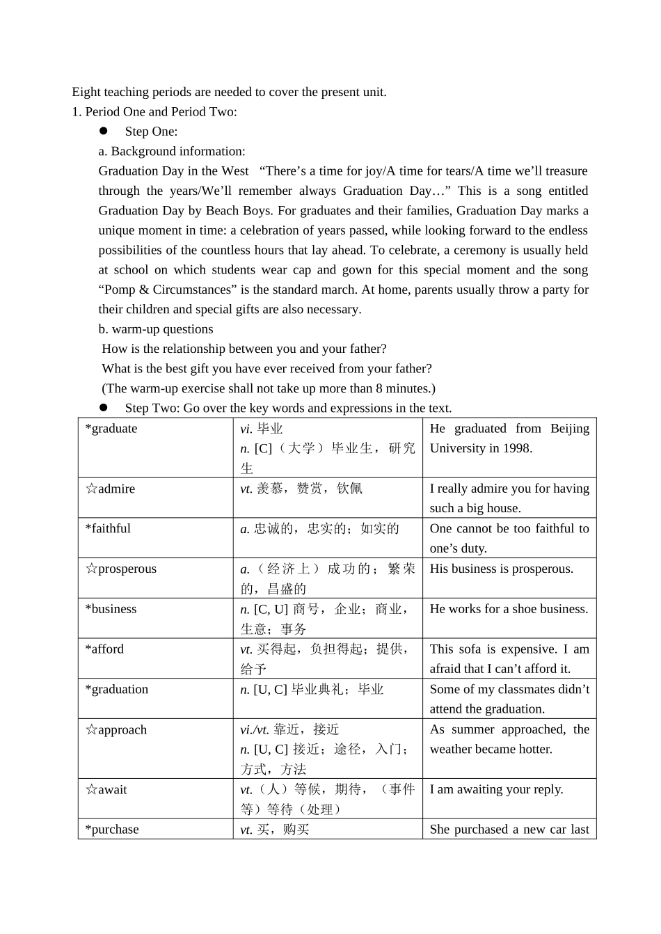 实用英语第一册教案unit 1 上海交通大学出版社_第2页