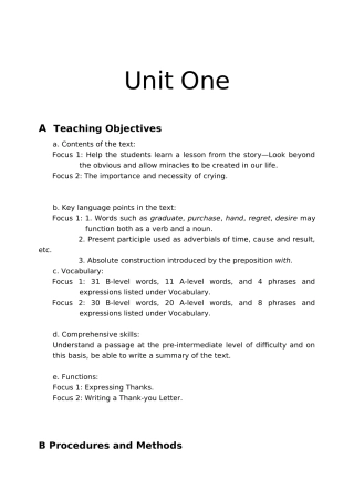 实用英语第一册教案unit 1 上海交通大学出版社
